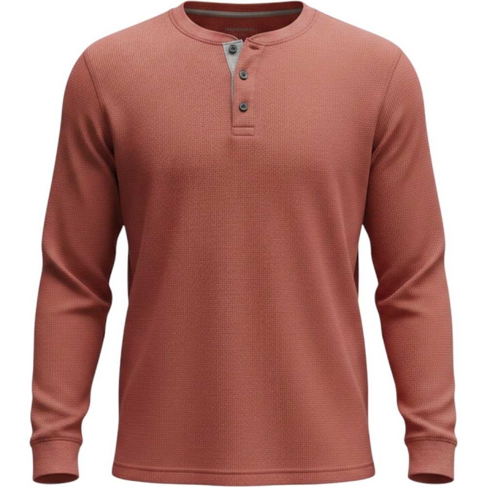 Lot 2 Men's 2XL Henley Shirts St. John's Bay Coofandy Long Sleeve Casual